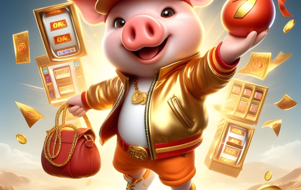 pig-gold-red-hat-is-jumping-gold-coins